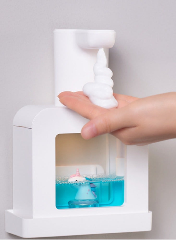 Foam mobile phone wall mounted automatic hand sanitizer smart sensor charging cartoon children's soap dispenser - Image 5
