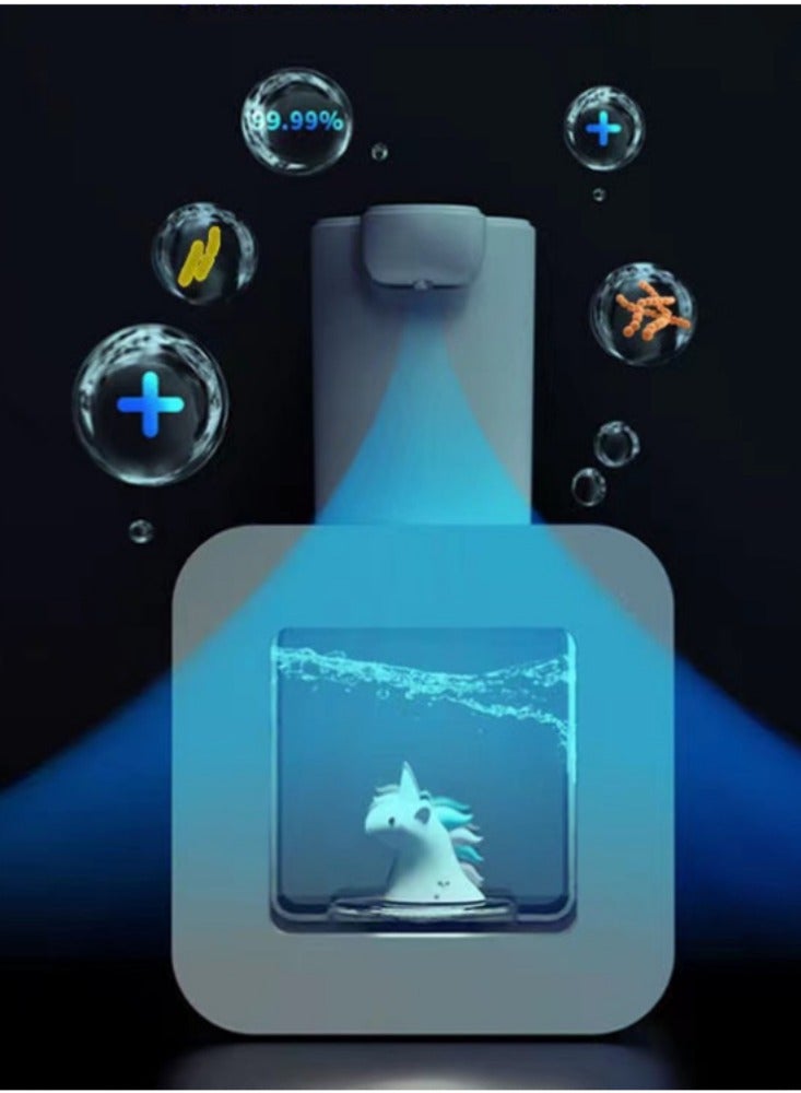 Foam mobile phone wall mounted automatic hand sanitizer smart sensor charging cartoon children's soap dispenser - Image 2
