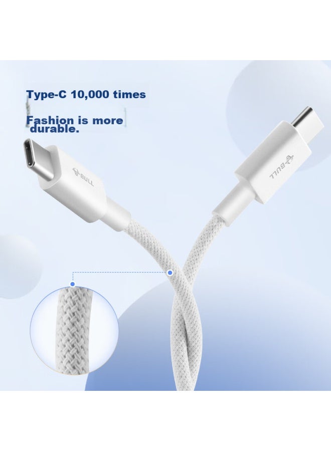 bull Ctoc Braided Data Cable, 3a High Current, Supports Apple/iphone 15 Series Fast Charging, Compatible With Huawei/xiaomi/tablets/laptops/gaming Consoles, Etc - Image 2