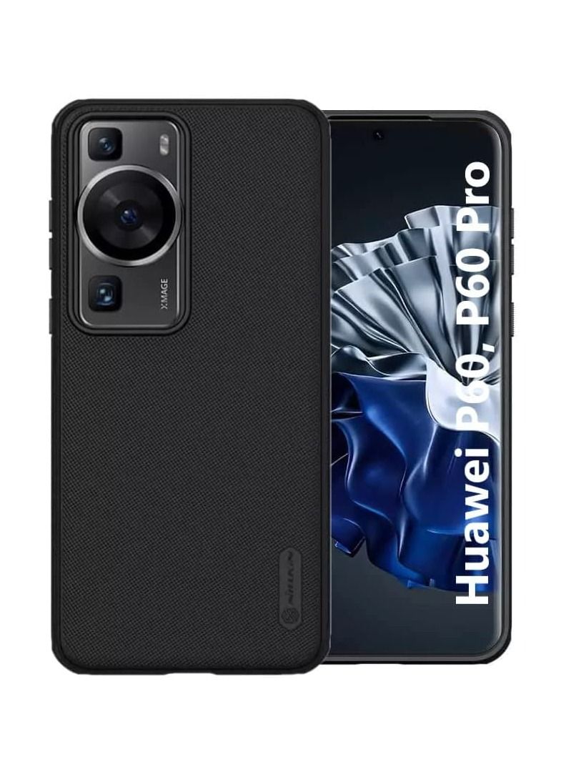 Nillkin Huawei P60,Huawei P60 Pro Case Cover,Super Frosted Shield Pro Matte All-Round Protection Anti-scratch Slim Luxury PC Hard Protection Back Cover for Huawei P60,Huawei P60 Pro Black - Image 1