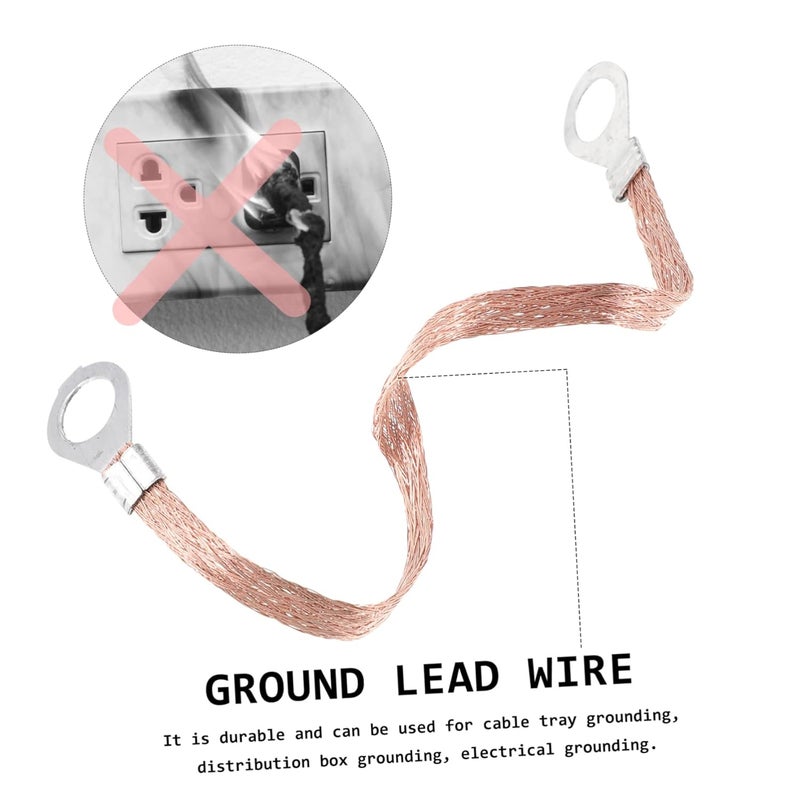 OSALADI 300pcs Pure Copper Jumper Wire Kit Gauge Braided Electric Fence Grounding Wire Straps High Conductivity and Flexibility for Ground - Image 5