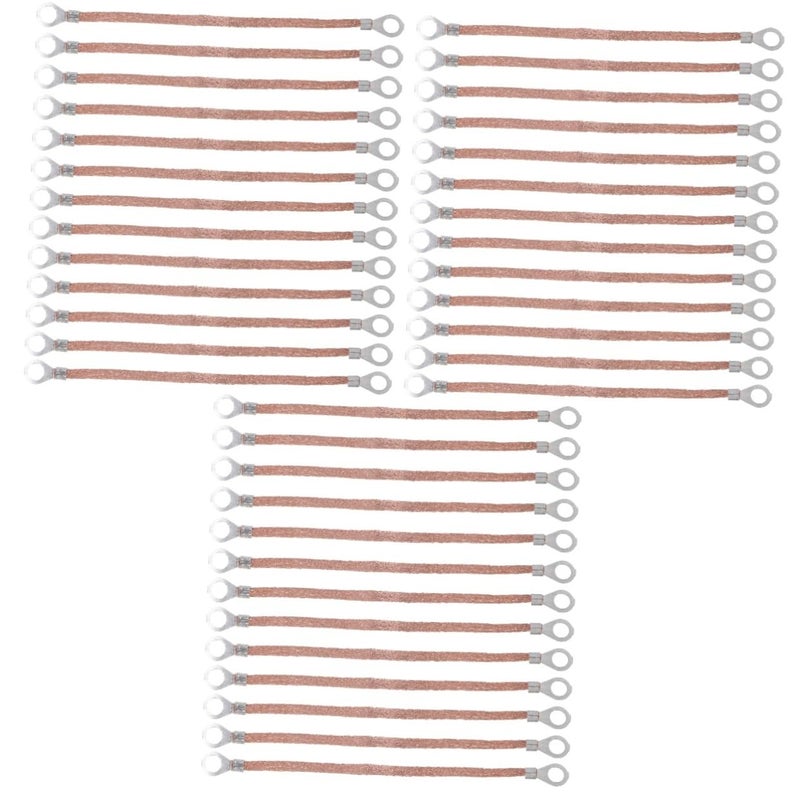 OSALADI 300pcs Pure Copper Jumper Wire Kit Gauge Braided Electric Fence Grounding Wire Straps High Conductivity and Flexibility for Ground - Image 1