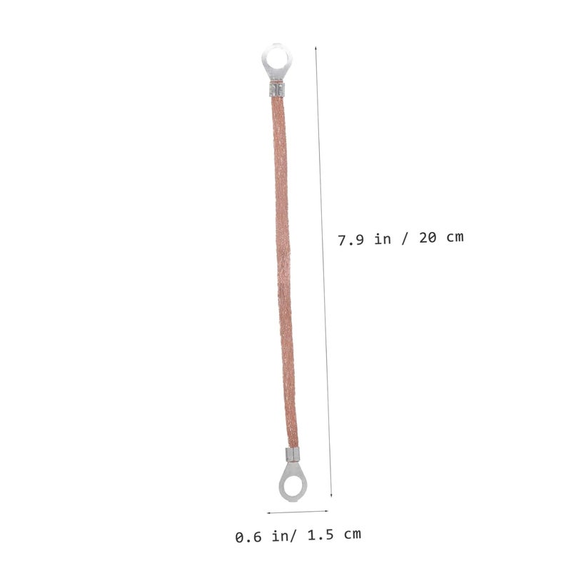 OSALADI 300pcs Pure Copper Jumper Wire Kit Gauge Braided Electric Fence Grounding Wire Straps High Conductivity and Flexibility for Ground - Image 2