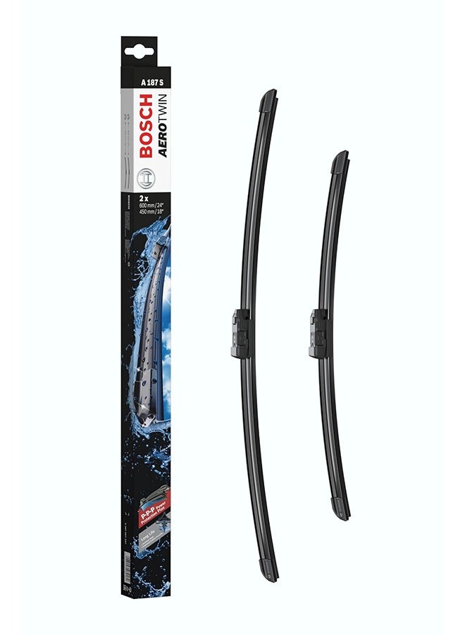 Bosch 3397007187 / A187S AeroTwin Front Wiper Blade Set – 24″ & 18″ - Image 1