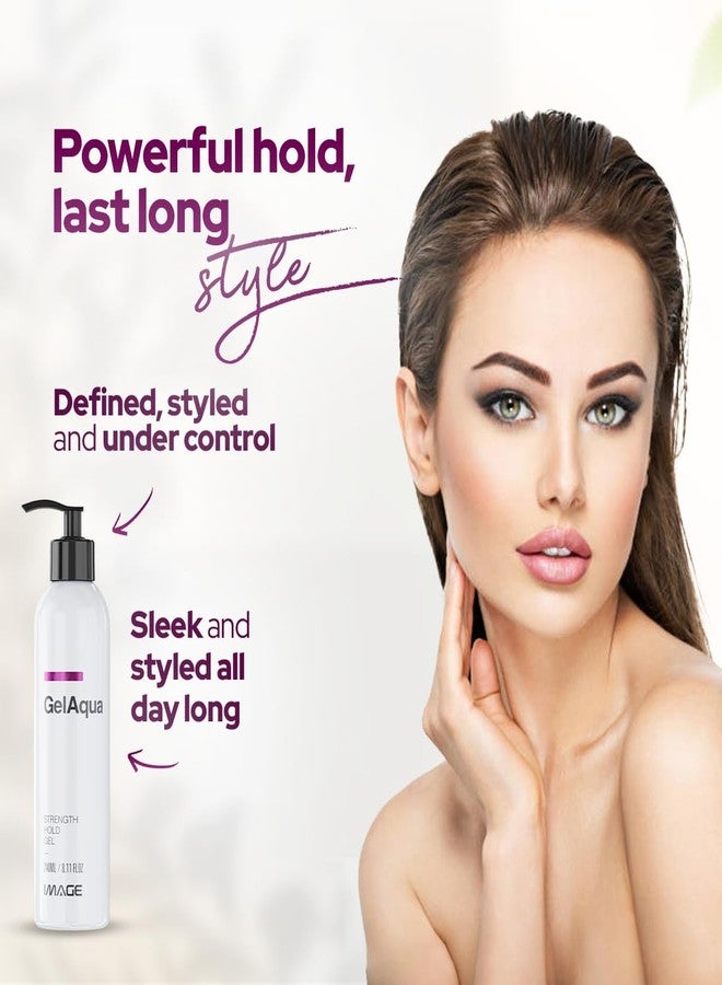Image Gelaqua Hair Gel - Hydrating Styling Gel with Medium Hold for Natural, Flexible Styles - Non-Sticky Formula - Frizz Control and Shine (32 Fl Oz) - Image 2
