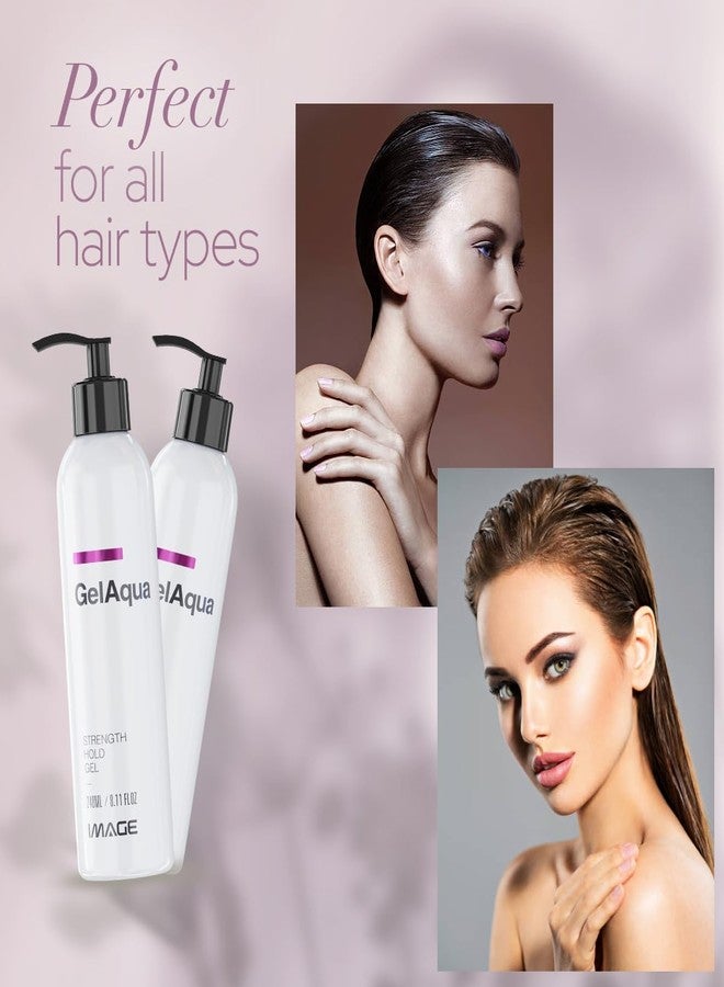Image Gelaqua Hair Gel - Hydrating Styling Gel with Medium Hold for Natural, Flexible Styles - Non-Sticky Formula - Frizz Control and Shine (32 Fl Oz) - Image 3