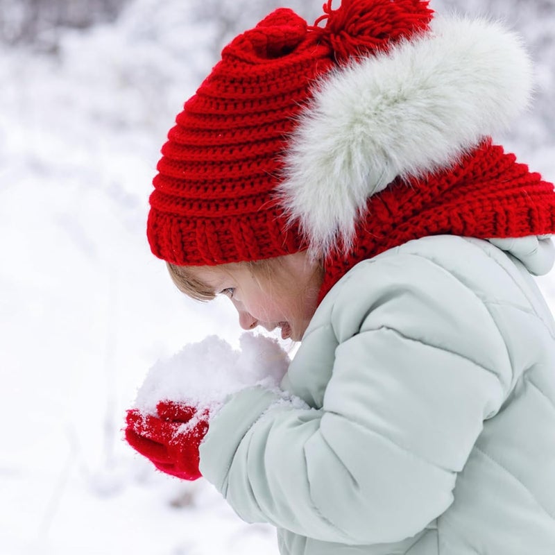 ONESING 3-24 Pairs Winter Knit Gloves for Kids - White Finger Gloves for Boys and Girls - Image 5