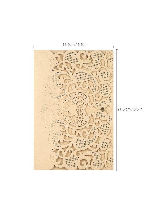 نيبمينينت طقم بطاقات دعوة لحفلات الزواج مكون من 10 قطع - Image 3