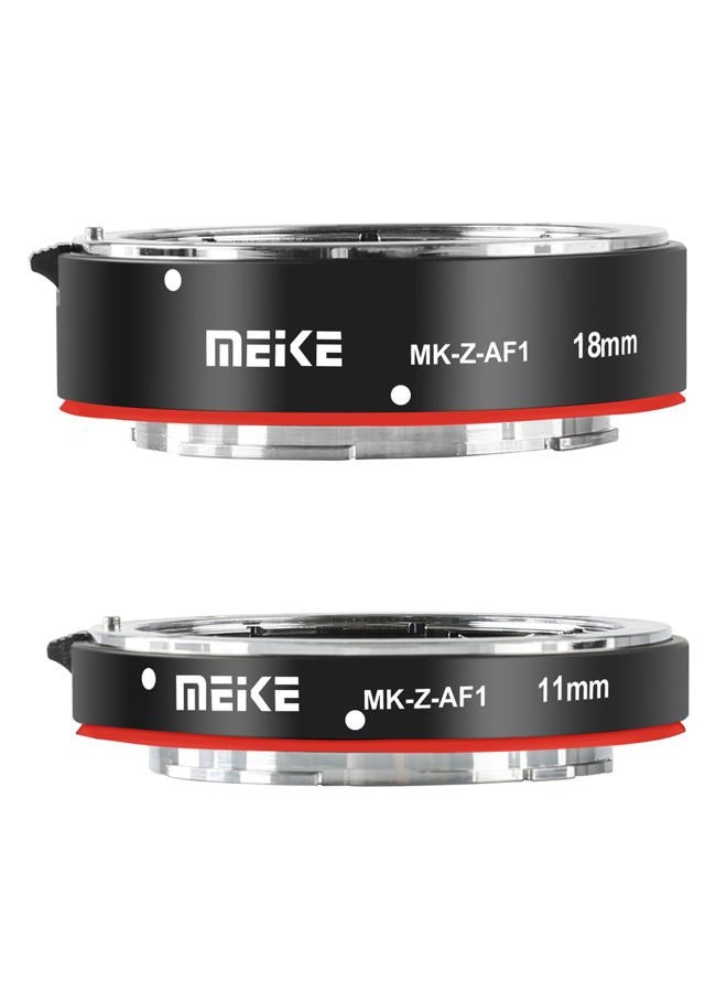 Meike MK-Z-AF1 Metal Auto Focus Macro Extension Tube Adapter Ring (11mm+18mm) Compatible with Nikon Z5 Z6 Z7 Z6II Z7II Z30 Z50 Z fc - Image 2