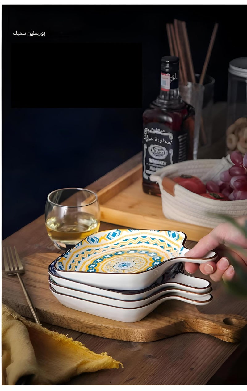 Snack Plate - Creative, High-Grade Dish for Household Use, Suitable for Oven, Perfect for Breakfast, shapes-random Vegetables, or Dinner Presentations (multi color, piece-1) - Image 5