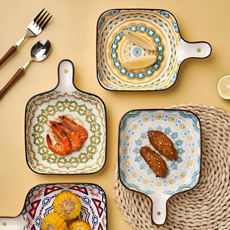 Snack Plate - Creative, High-Grade Dish for Household Use, Suitable for Oven, Perfect for Breakfast, shapes-random Vegetables, or Dinner Presentations (multi color, piece-1) - Image 4