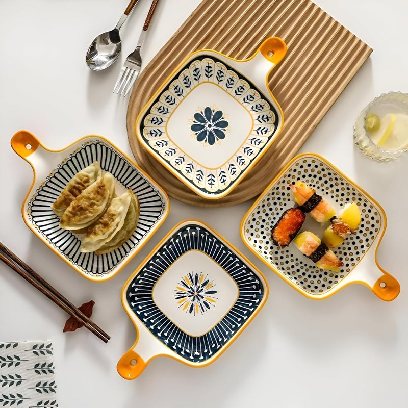Snack Plate - Creative, High-Grade Dish for Household Use, Suitable for Oven, Perfect for Breakfast, shapes-random Vegetables, or Dinner Presentations (multi color, piece-1) - Image 3