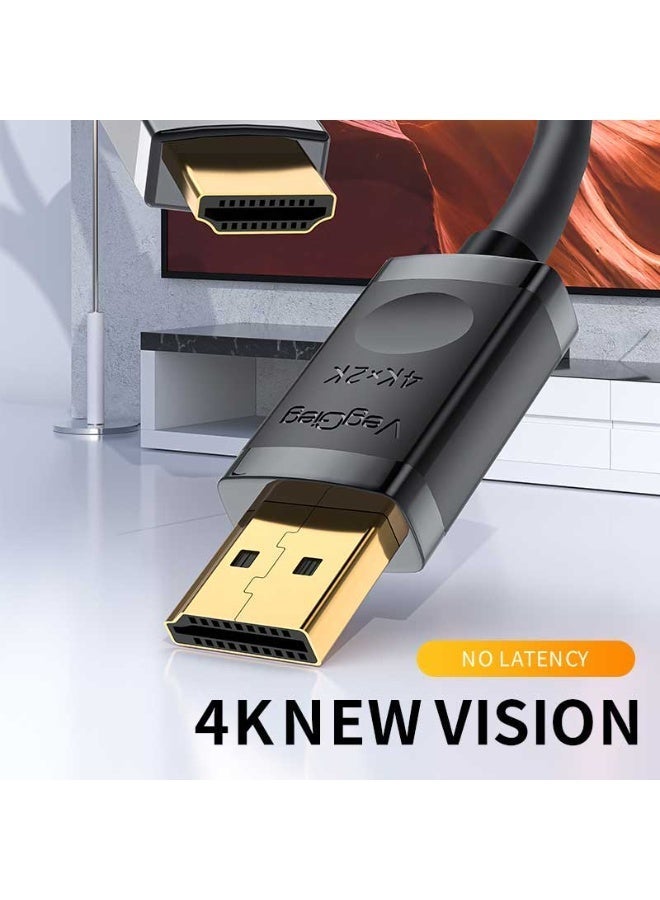 فيج جيج كابل DisplayPort إلى HDMI 2.0 - 4K@60Hz، HDR، HDCP 2.2، FreeSync وG Sync، نحاسي أسود خالٍ من الأكسجين، 1.5 متر - Image 5