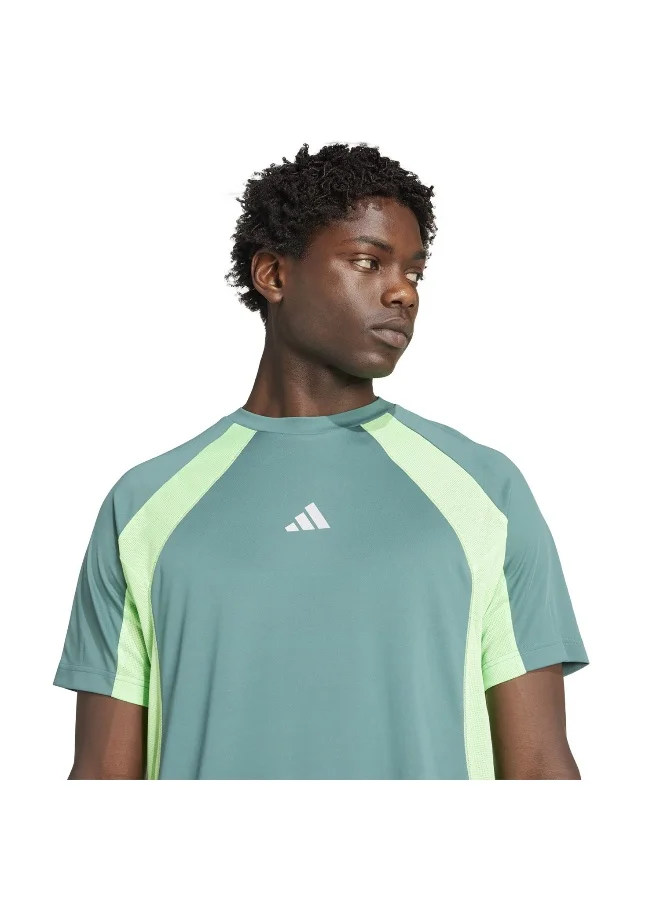 Adidas Tech App Tee Green Training T-Shirts For Men XS
