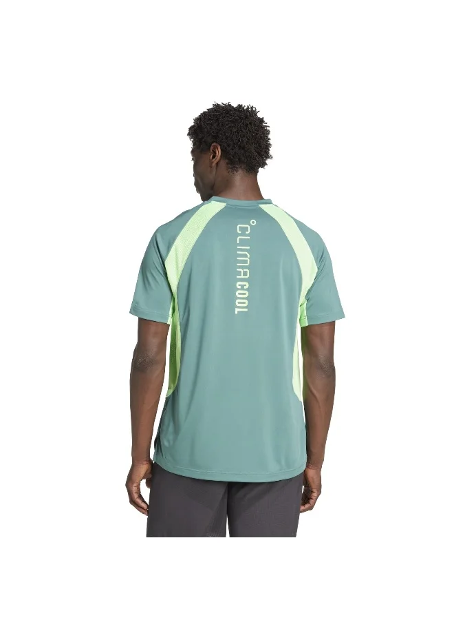 Adidas Tech App Tee Green Training T-Shirts For Men XS