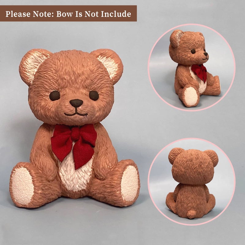 Wehous 2PCS Cute Silicone Bear Resin Molds - 3D Animal Ice Chocolate Cake and Epoxy Resin Casting Mould for DIY Art Crafts & Home Decoration - Image 5