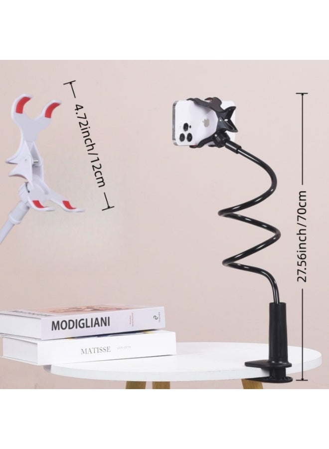 حامل هاتف عالمي للسرير، المكتب، لوح الرأس، الطاولة أو بجانب السرير – حامل مرن بذراع طويلة قابلة للانحناء مع مشبك لتثبيت الهاتف بزاوية 360°، مناسب لجميع الأجهزة من 3.5 إلى 7 بوصة - Image 2