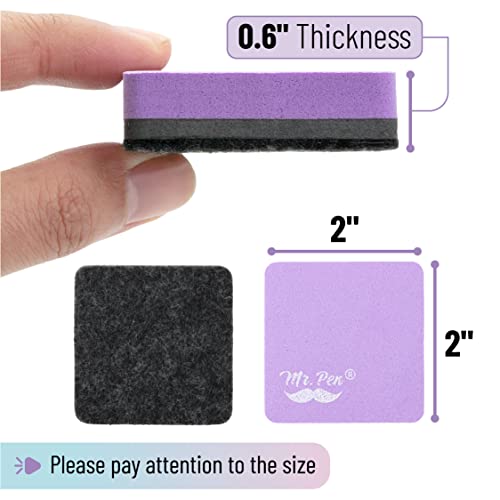 Mr. Pen Mr Pen Mini Magnetic Dry Erase Erasers 2 x 2 24 Pack Colorful Small Magnetic Whiteboard Dry Erase Erasers Bulk for Kids Teachers Students and Classroom Supplies - Image 3