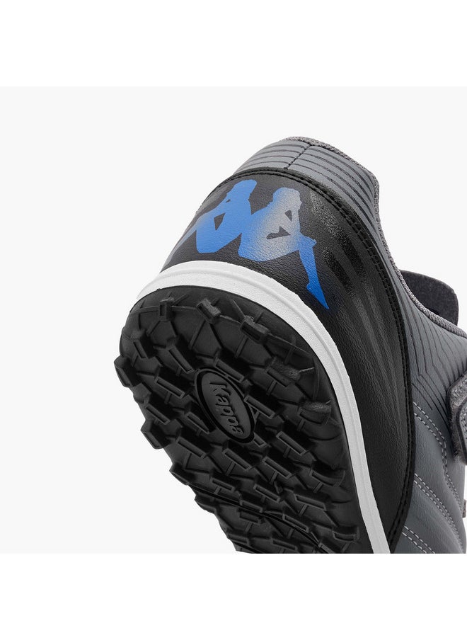 Boys' Panelled Football Shoes with Hook and Loop Closure