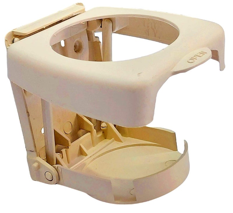 Sarte Car Drink Holder Foldable Cup Bottle Holders Glass Cup Can for All Car & Truck (Beige) - Image 1