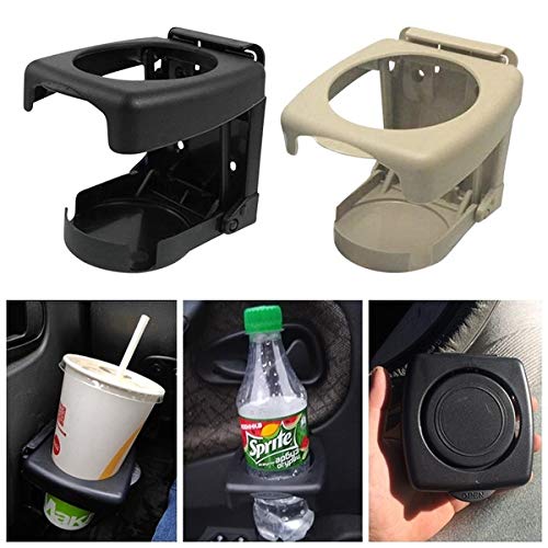 Sarte Car Drink Holder Foldable Cup Bottle Holders Glass Cup Can for All Car & Truck (Beige) - Image 2