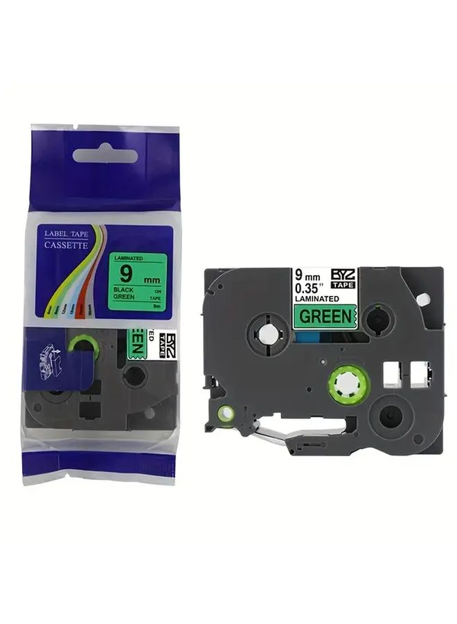 Black On Yellow 9mm 0 35 Inch Wide Laminated Label Tape Compatible With TZ Labelmaker - Image 5