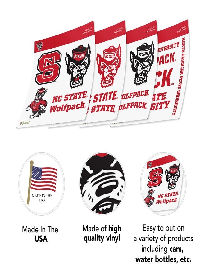 Desert Cactus North Carolina State University Sticker North Carolina State Wolfpack Vinyl Decal Laptop Water Bottle Car Scrapbook Sheet (Type A) - Image 5