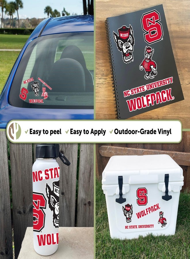Desert Cactus North Carolina State University Sticker North Carolina State Wolfpack Vinyl Decal Laptop Water Bottle Car Scrapbook Sheet (Type A) - Image 2