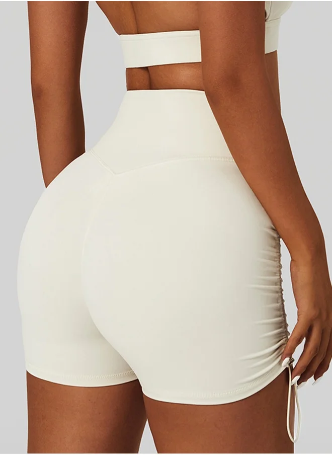 كون.يوغا KAWN YOGA Womens High Waist Contour Seamless Workout Sport Yoga Shorts Tummy Control.