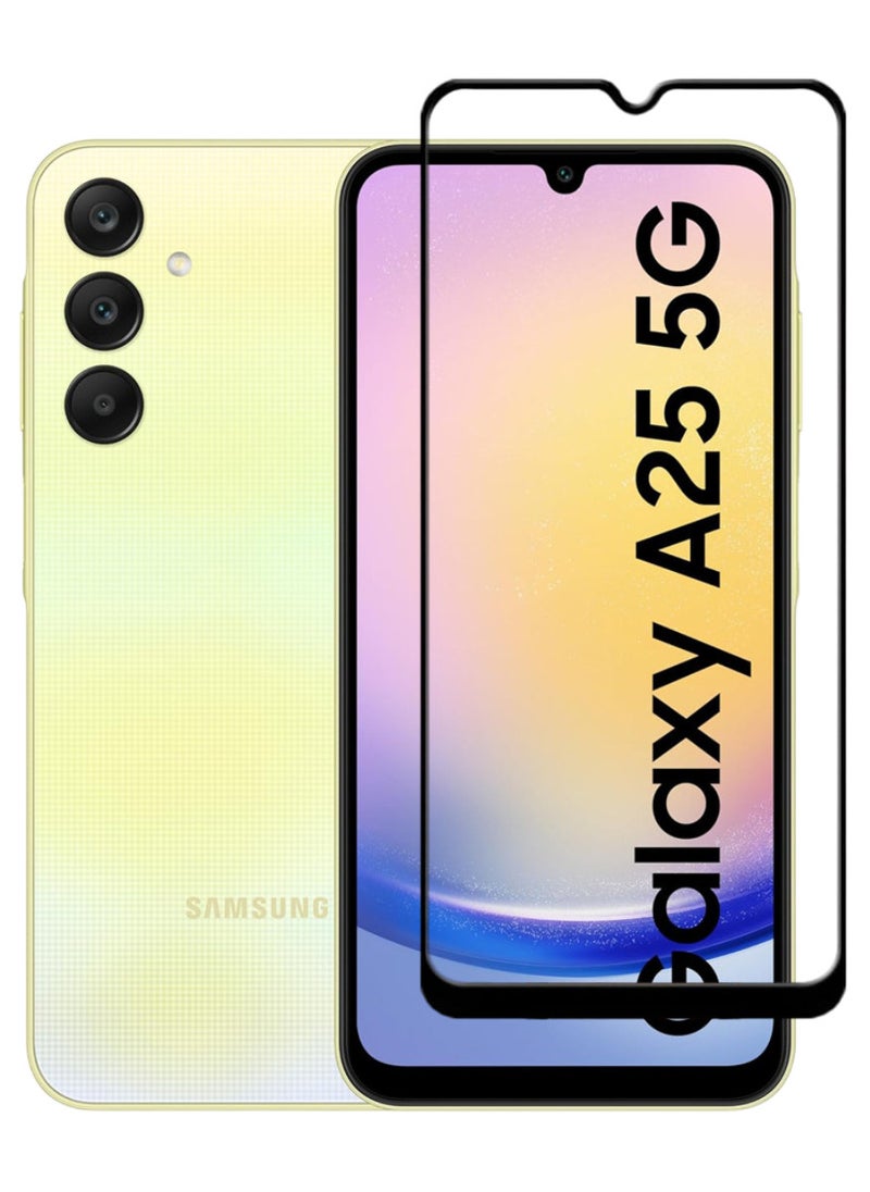 ACLIX Antistatic ESD Dustproof Premium Quality High Definition Tempered Glass Screen Protector Designed For Samsung Galaxy A25 - Image 1