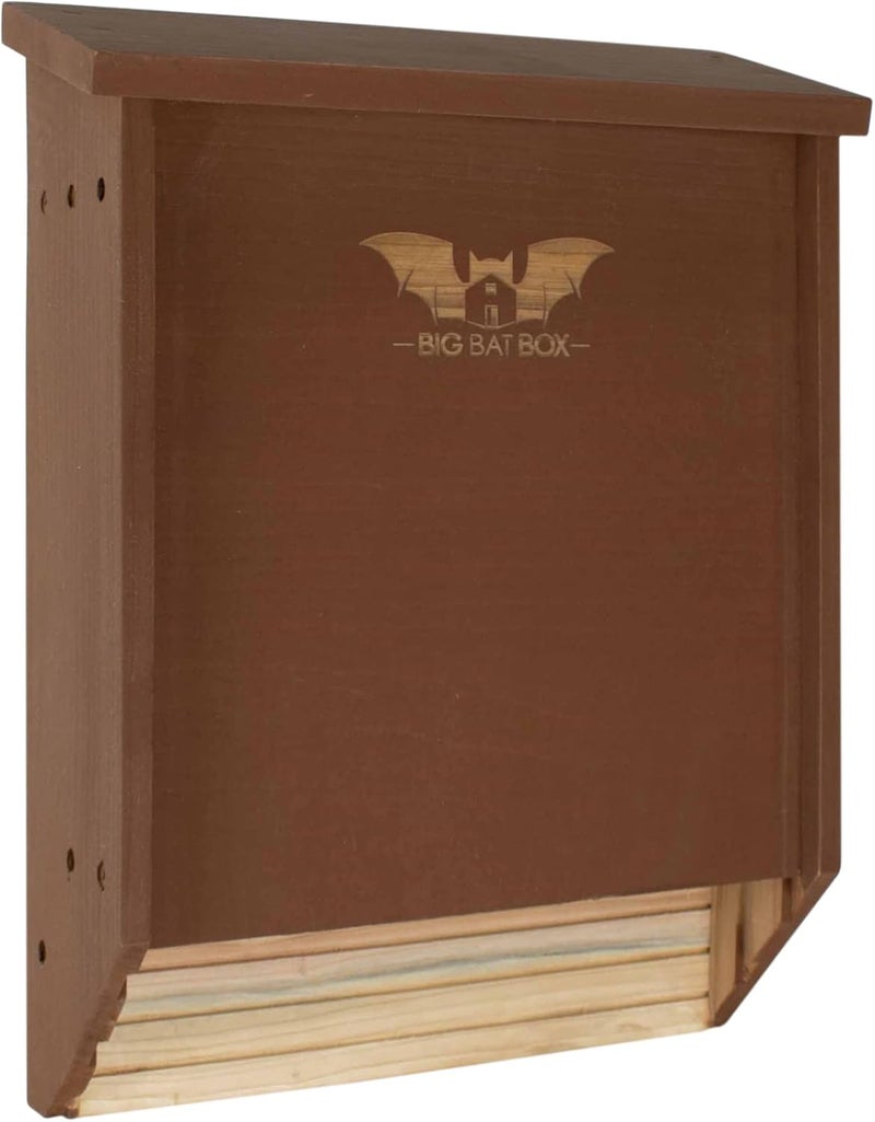 WildYard BIGBATBOX Wooden Large Bat House for Outdoors - 2 Chamber, Brown, Fits Up to 75 - Proven Backyard Bat Box Kit Design for Attraction - Image 1