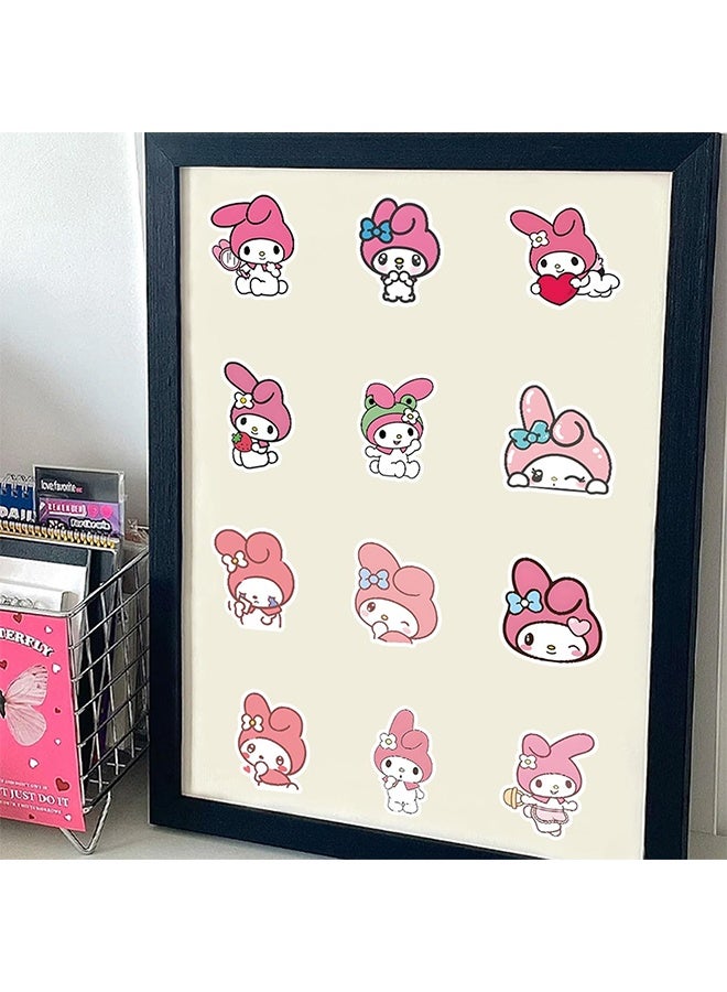 سانريو 100 قطعة ملصقات كاواي ماي ميلودي ملصقات رائعة مائية من سانريو للأطفال والمراهقين هدية لطيفة لفتاة مراهقة طالبة زجاجة ماء، لاب توب، هاتف، كمبيوتر، قيثارة، دفتر، لوح التزلج، حقيبة سفر، ألبوم قصاصات - Image 3