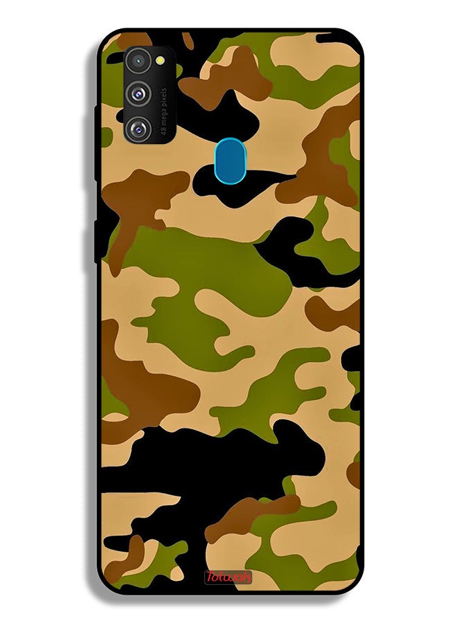 Tolwak Samsung Galaxy M30s Protective Case Cover Camouflage Abstract Digital Pattern - Image 2