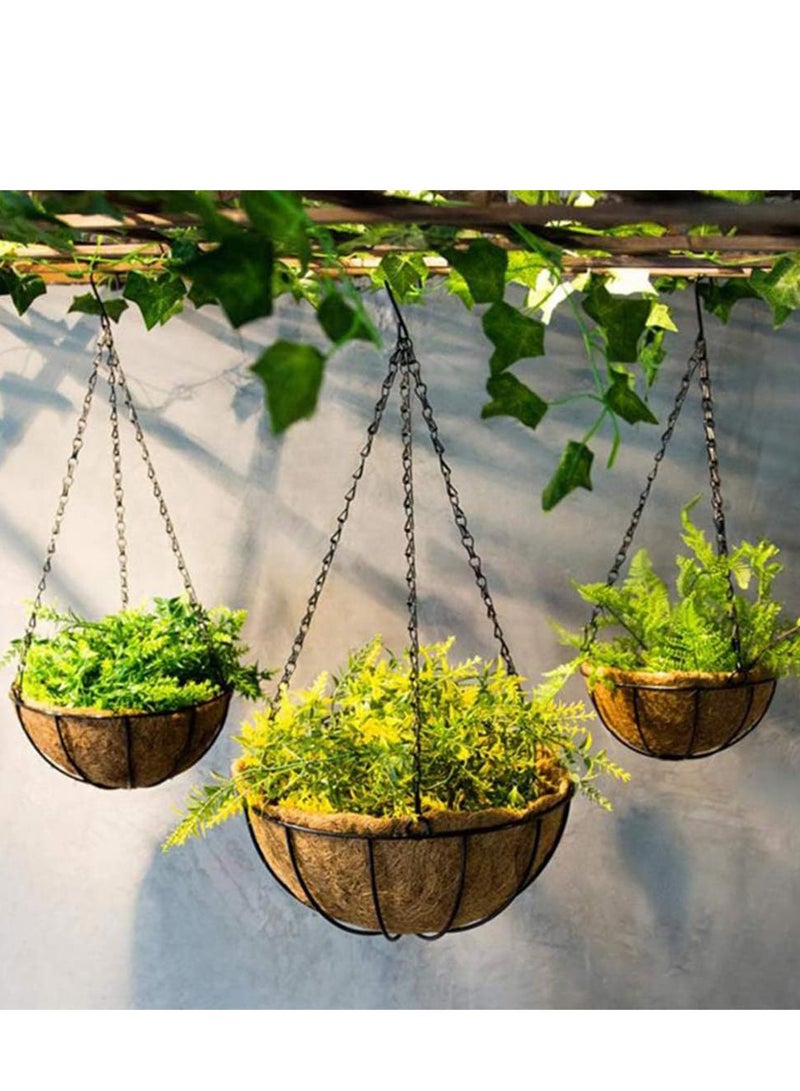SYOSI Hanging Basket Chains, 16 Inches 3 Leads Hanging Chains Flower Pot Hanger Replacement Plant Hangers for Bird Feeders, Planters and Lanterns,4 Pcs - Image 2