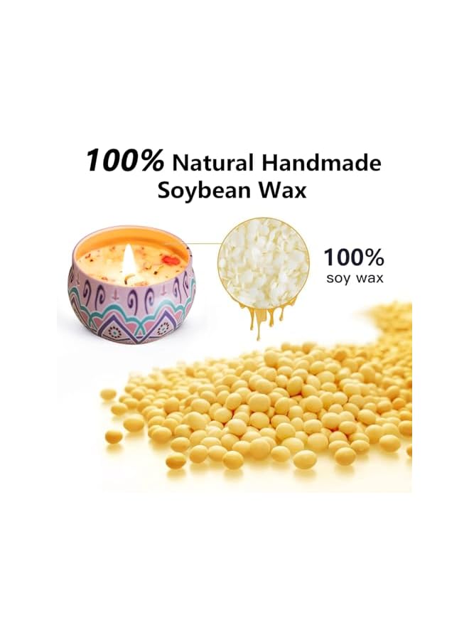 The Bros 6 Pack Scented Candles Gift Set, Relaxing Aromatherapy Candle, Portable Soy Wax Candles Use for Bath Sleep Festival Wedding, Long Lasting Tin Box candles Gift for Birthday Mothers Day Valentine's Day - Image 2