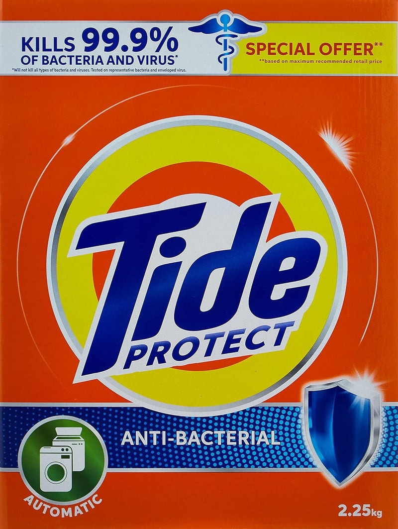 Tide Protect Antibacterial Laundry Detergent 2.25Kg Dual Pack - Image 2
