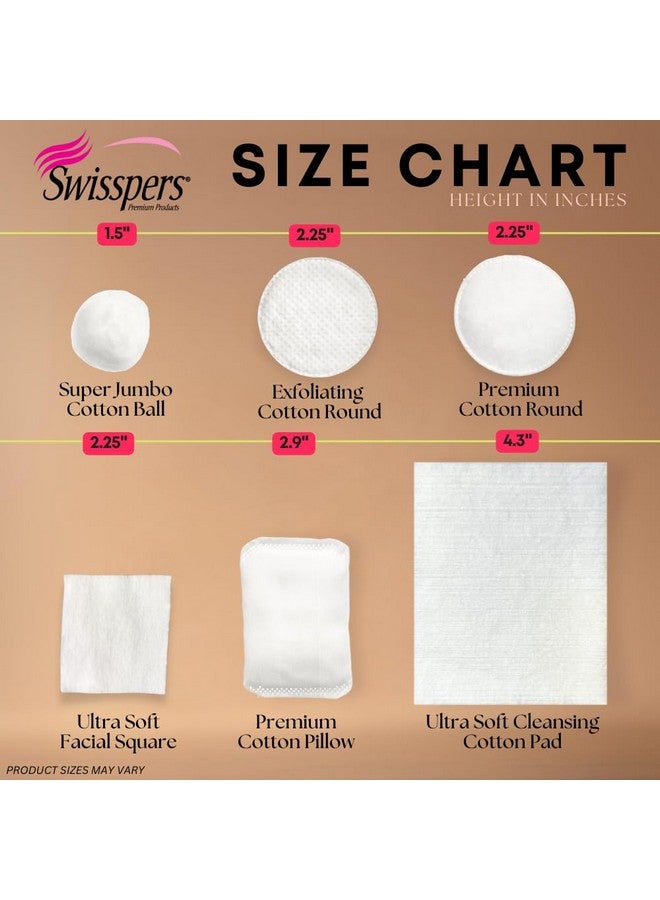 Swisspers Premium Ultra Soft Cleansing Pads - 50 Count (Pack of 3) - Large Rectangular Pads for Gentle and Versatile Skincare - 100% Lint-Free Cotton - Image 4