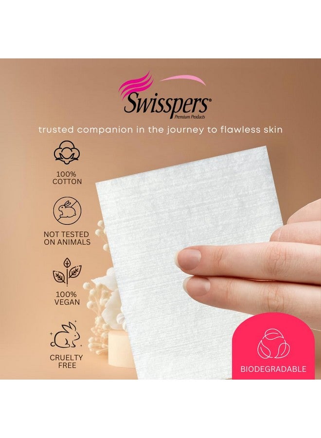 Swisspers Premium Ultra Soft Cleansing Pads - 50 Count (Pack of 3) - Large Rectangular Pads for Gentle and Versatile Skincare - 100% Lint-Free Cotton - Image 2