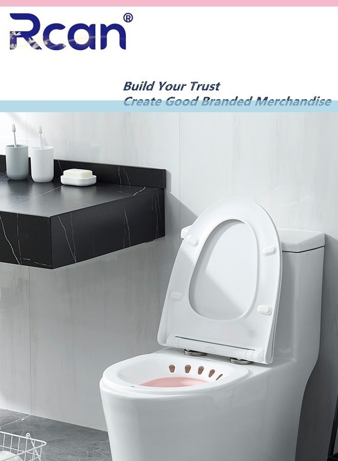 Rcan Sitz Bath for Toilet Seat Hemorrhoids Foldable Postpartum Care Basin Sits Bath Kit Great for Maternity Postpartum Care Designed for Perineum Soaking Fits Universal Toilet - Image 2