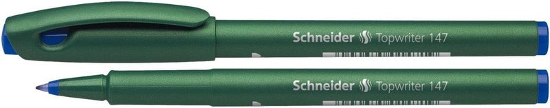 Schneider Topwriter 147 Mint Green Barrel Fibre Pen, Blue