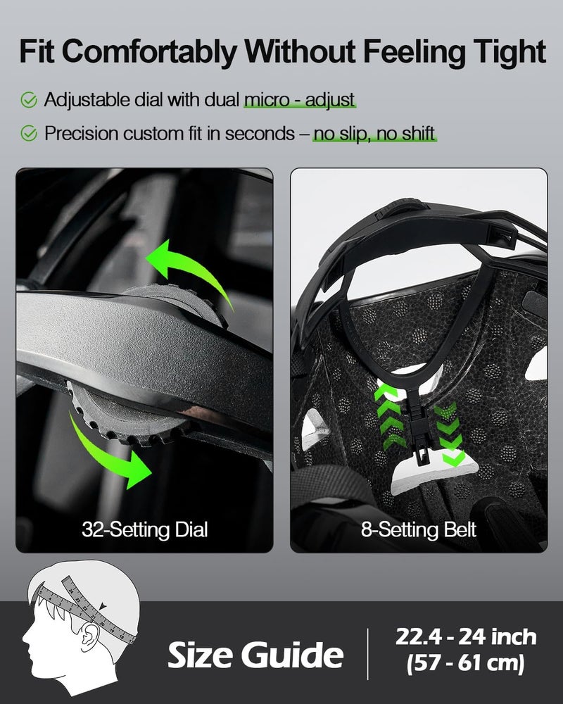 Odoland Adult Bike Helmet - Manual Camouflage Black - Image 5