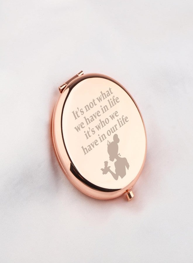 WUSUANED Princess Frog Makeup Mirror It’s Not What We Have in Life It’s Who We Have in Our Life Jewelry Princess Frog Inspired Gift - Image 5