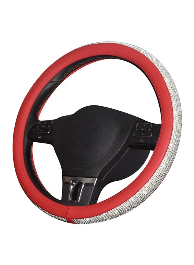 NIBEMINENT Rhinestone Steering Wheel Cover Car Set 38CM  - Image 1