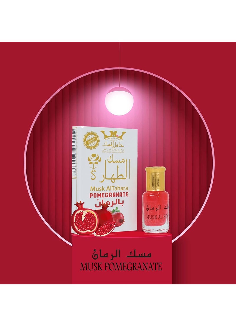 Hamil Al Musk Musk Al Tahara musk Pomegranate Fruity Perfumed Body Lotion 6ml  - Image 1