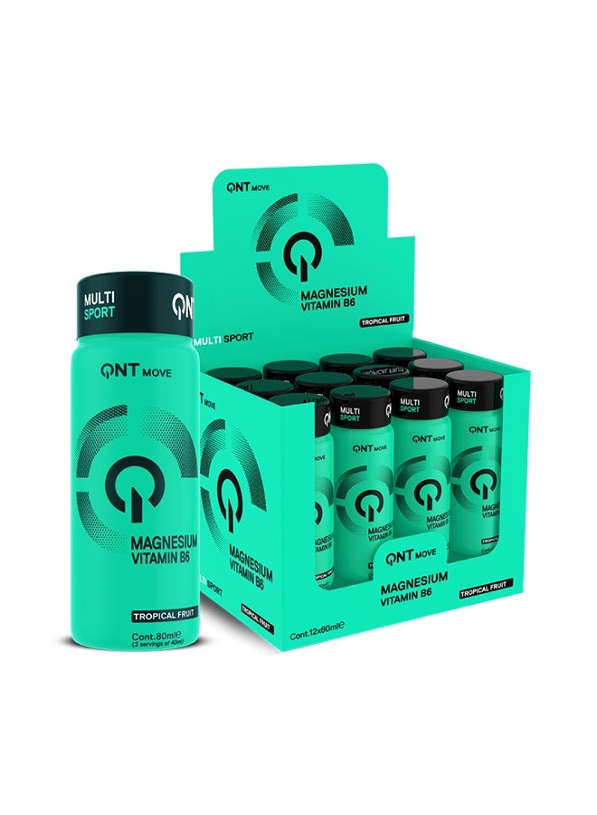 QNT MAGNESIUM SPORT | 12 x 80ml Shots | Muscle, Energy & Fatigue Reduction - Image 2