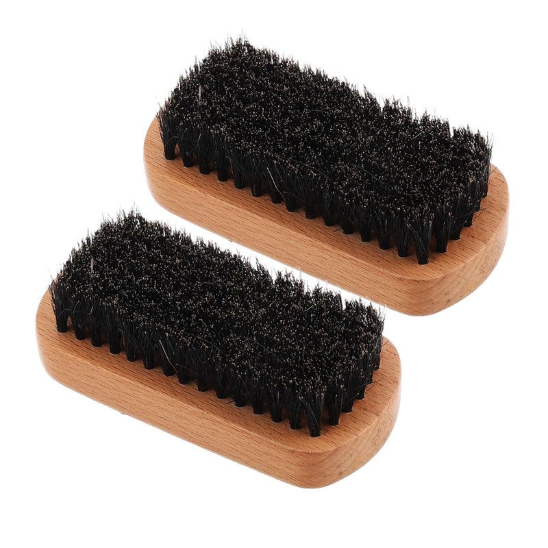 فاليكلود فرشاة تصفيف اللحية للرجال بمقبض خشبي، 2 قطعة، للعناية والتنظيف - Image 2