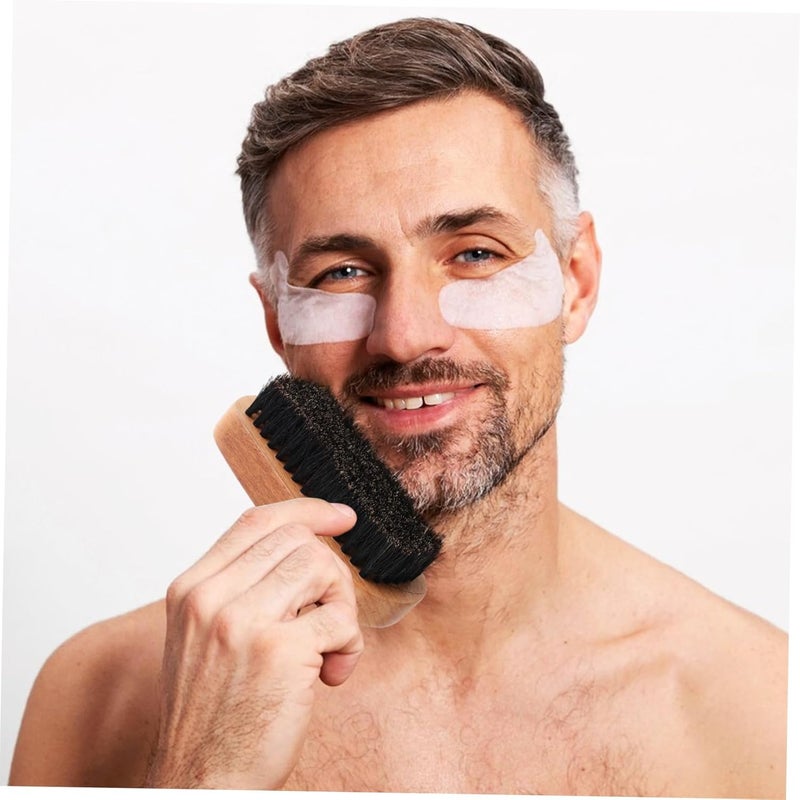 فاليكلود فرشاة تصفيف اللحية للرجال بمقبض خشبي، 2 قطعة، للعناية والتنظيف - Image 5