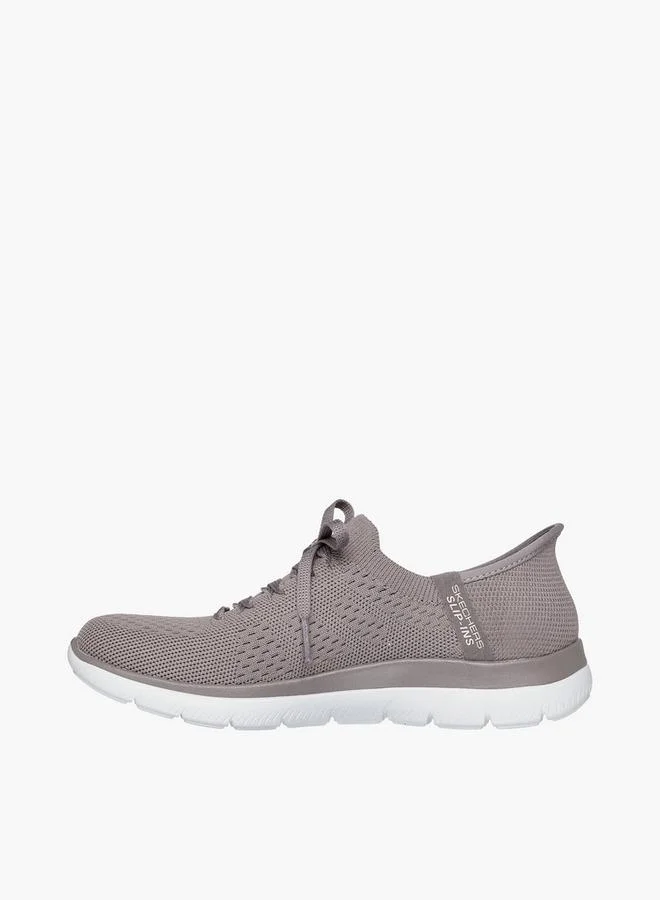 Skechers BEIGE Women Summits Slip-On Sports Shoes for Women | Best Price UAE