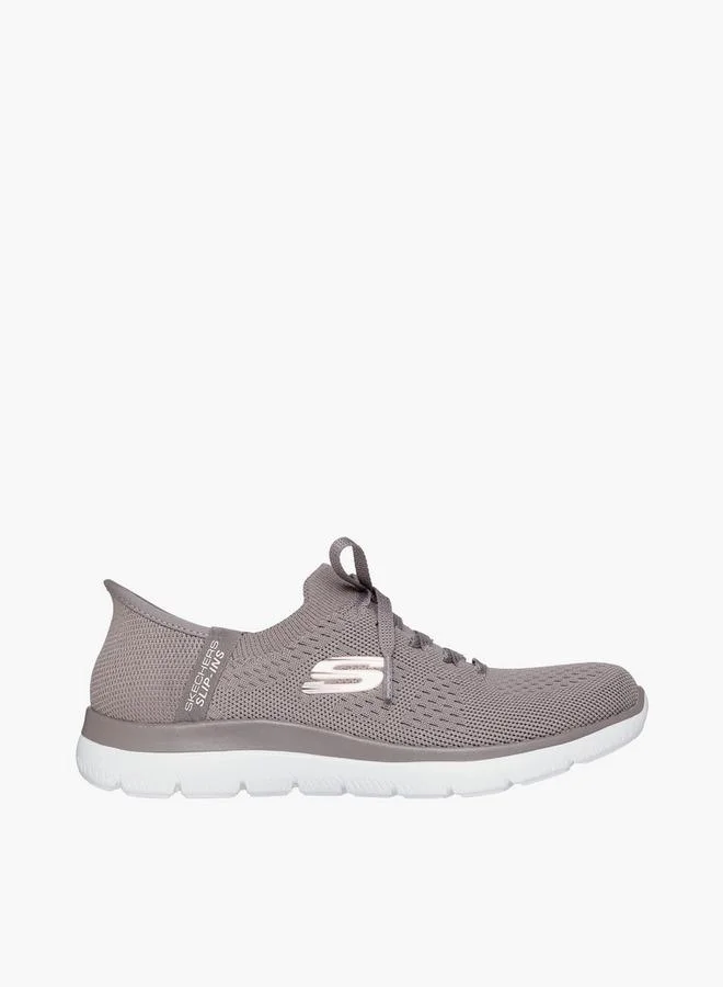 Skechers BEIGE Women Summits Slip-On Sports Shoes for Women | Best Price UAE
