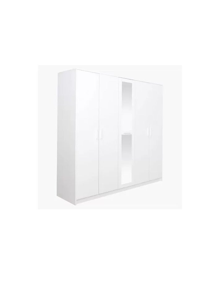 جالاكسي ديزاين خزانة ملابس بخمسة أبواب مع مرآة من تصميم جالاكسي ميركوري   1/2 - Image 1